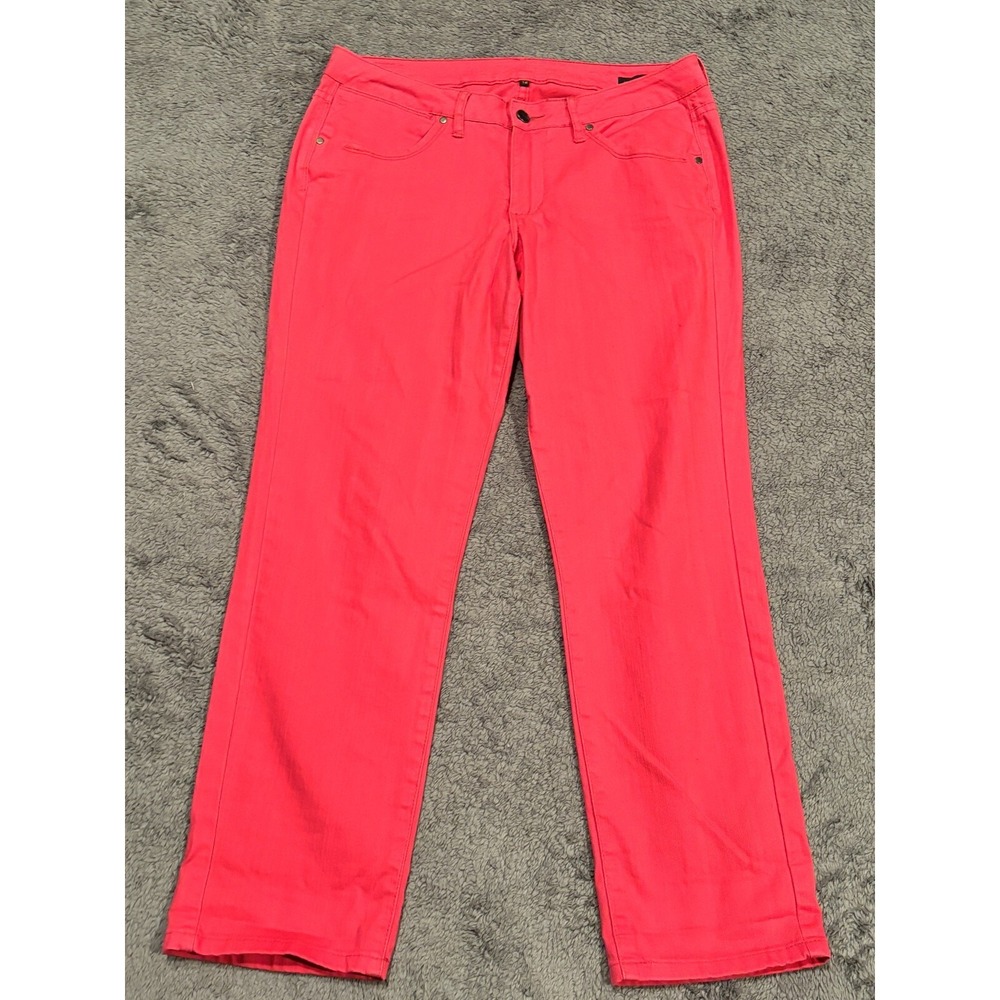 Jag Jeans Womens 12 Pink Low Rise Slim Ankle Straight Denim Barbie